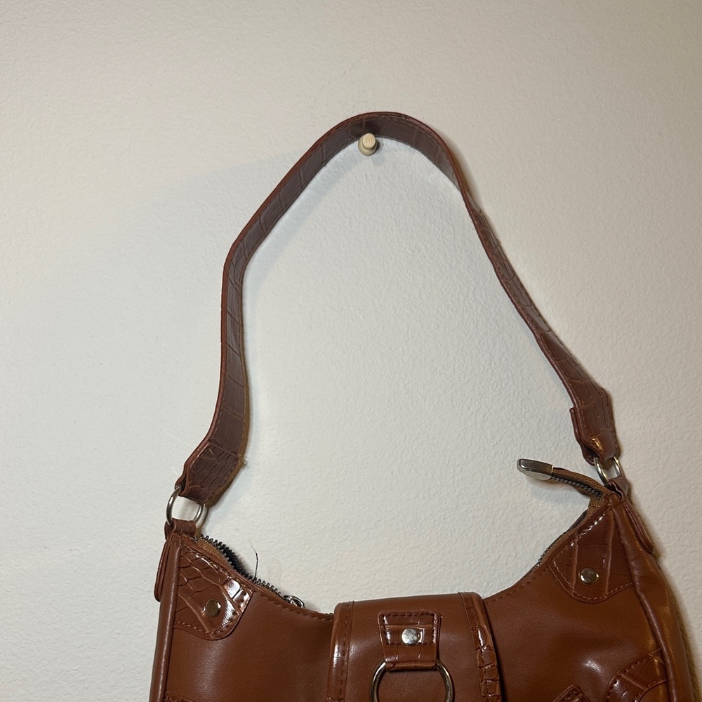 Brown Leather Shoulder Bag - Picture 6 of 9